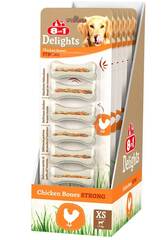 8in1 DELIGHTS Strong XS косточки сверхпрочные с куриным мясом для мелких собак 7,5 см 7 шт