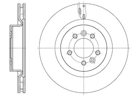 Диск тормозной вентилируемый G-brake  GR-21845