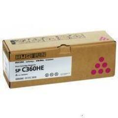 Принт-картридж Ricoh SP C360HE, пурпурный. Ресурс 5000 стр. (408186)