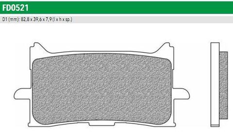 FD0521TS Тормозные колодки дисковые мото ROAD TOURING SINTERED   NEWFREN
