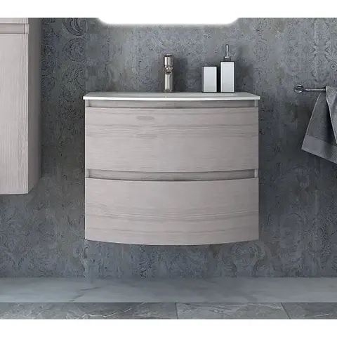 Cezares 54847 VAGUE База под раковину с двумя выдвижными ящиками Rovere sbiancato, 69x52x55