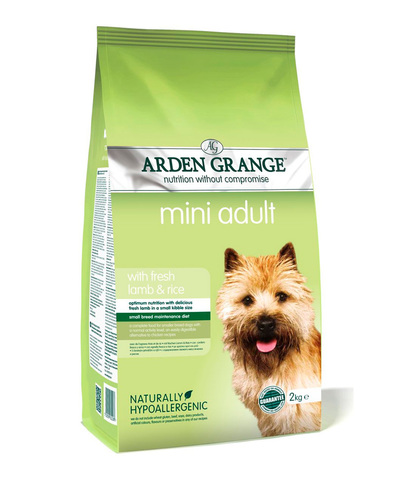 Arden Grange Adult Mini сухой корм для собак мелких пород (с ягненком и рисом) 2 кг