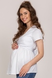 Блузка для беременных и кормящих 10365 белый