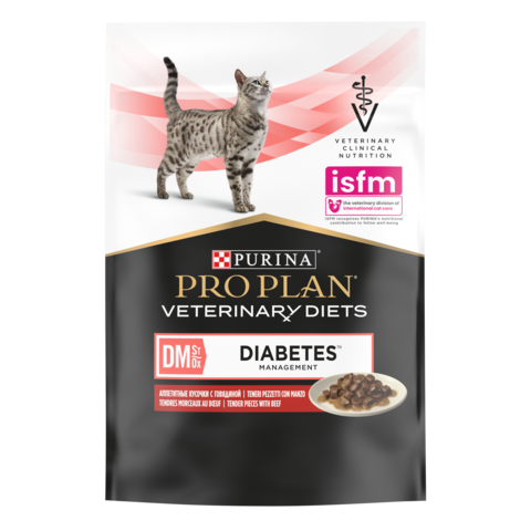 Pro Plan Veterinary Diets диетический корм для кошек при диабете (говядина) 85 гр