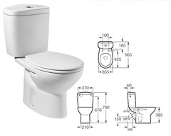 7342399000	 УНИТАЗ-КОМПАКТ ROCA VICTORIA c сиденьем