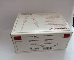 20.1288 Микроветт СВ 200 (устройство для исследования проб крови Microvette с коагулянтами и антикоагулянтами) с ЭДТА-К3, розовая крышка, 100 шт/уп. Sarstedt AG & Co.,Германия