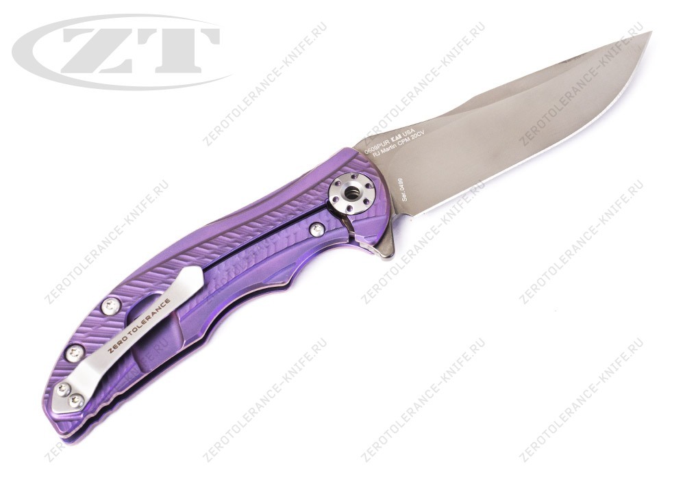Нож Zero Tolerance 0609PUR RJ Martin - фотография 