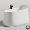 Salini 1043101GF ORIENTE OFURO  В цвете по RAL Ванна, донный клапан, сифон, декор.накладка на слив, интегрированный слив-перелив  в цвете по RAL
