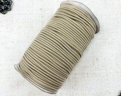 Шляпная резинка, d 3 мм, бежевый, ожидаем