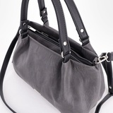 Сумка Саломея 607 македония серый + черный