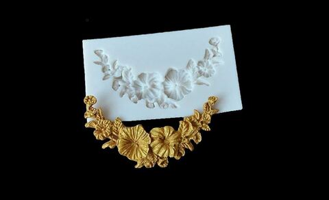 Силиконовый молд Композиция цветы