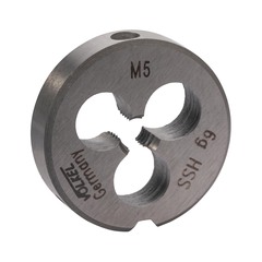 Плашка М 5,0х0,8 DINEN22568 HSS 6g 20х7мм Volkel 27434