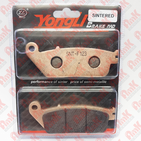 SNT-F123 Тормозные колодки дисковые мото YONGLI Sintered (FDB570ST)