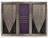 Киевница современная ясень мдф/шпон на 8 киев  (RAL 8014,Манчестер 70 yellow green) фото №6