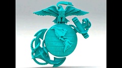 Силиконовый молд № 0201 ОРЕЛ ,ГЛОБУС ,ЯКОРЬ