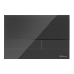 TECE S240852 TECEspring square Панель смыва, стекло черное сатинированное фото