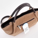 Сумка Саломея 362 эко-замша песочный