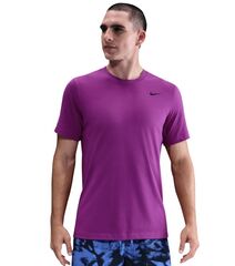 Теннисная футболка Nike Solid Dri-Fit Crew - bold berry/black