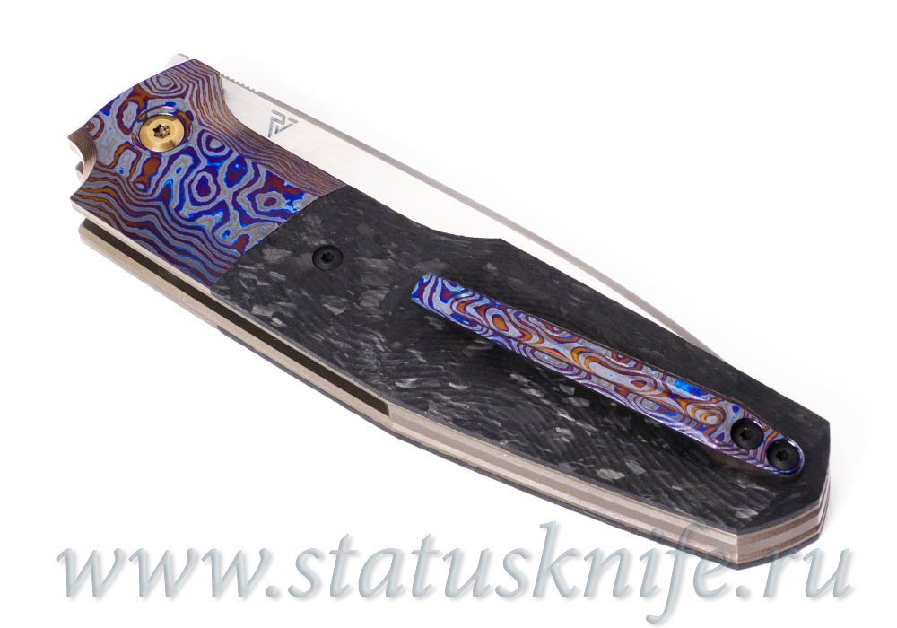 Нож CKF/Philippe Jourget FIF20 2021 (M390, ZircuTi bolster/clip, cool CF, Ti)