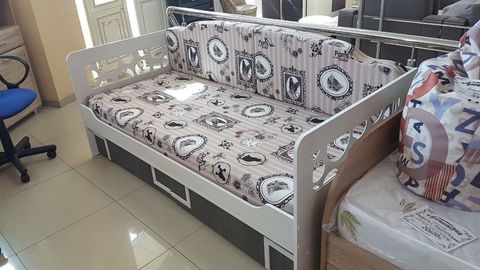 Кровать одинарная с подушками Омега 16