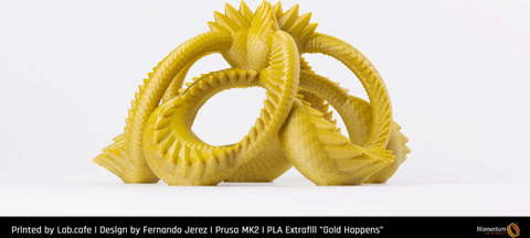 Пластик для 3D-принтера Fillamentum PLA Extrafill Gold Happens