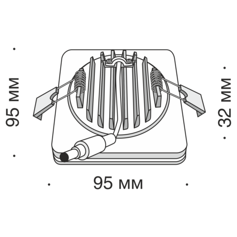 Встраиваемый светильник Technical Phanton DL303-L12W4K
