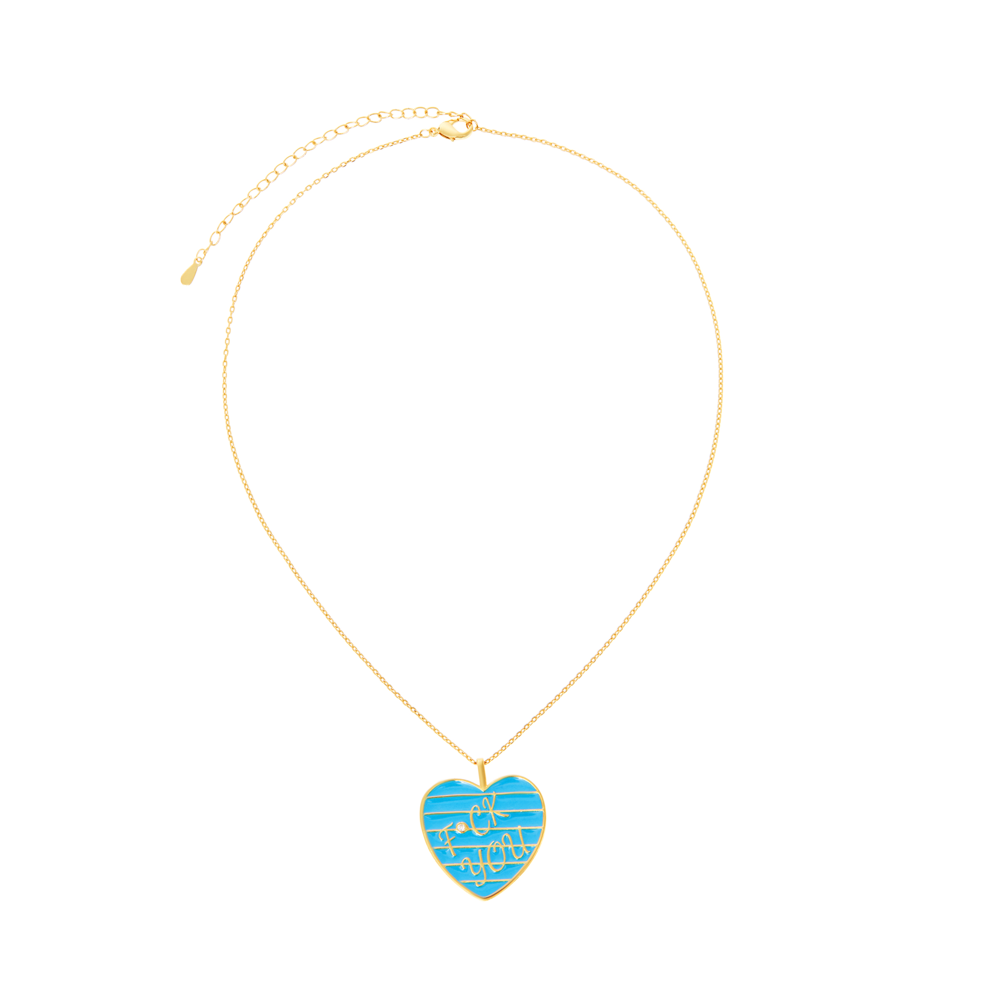 VIVA LA VIKA Колье F*ck You Necklace – Electric Blue viva la vika колье true love necklace – electric blue