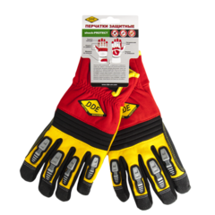 Перчатки DDE shock-PROTECT  кожа /спандекс,  размер  L