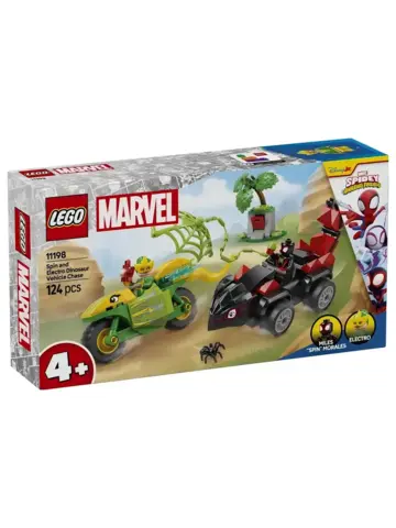 Конструктор Marvel 11198 Дино-гонщики Спин и Электро