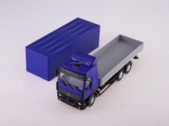 MAZ-6312 flatbed with awning blue-gray 1:43 AutoHistory