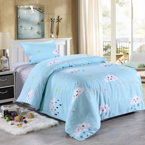 Детское постельное белье Sofi De MarkO Веселый тучки голубое