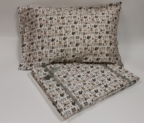 Постельное белье 2 спальное евро Mastro Raphael Harnais Small white-multic