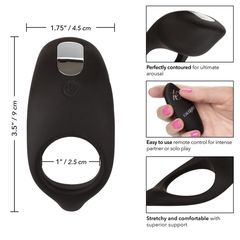 Черный вибронабор для двоих Silicone Remote Foreplay Set - 