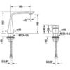 Duravit D.1 Смеситель для раковины на 2 отв. ручка-цилиндр, цвет: хром D11120009010