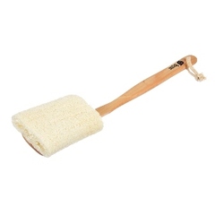 Мочалка из люфы, на деревянной ручке 40 см Банные штучки