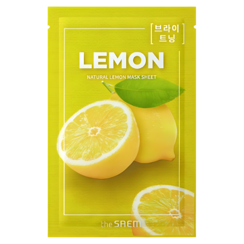 The Saem Natural Lemon Mask Sheet Маска тканевая с экстрактом лимона