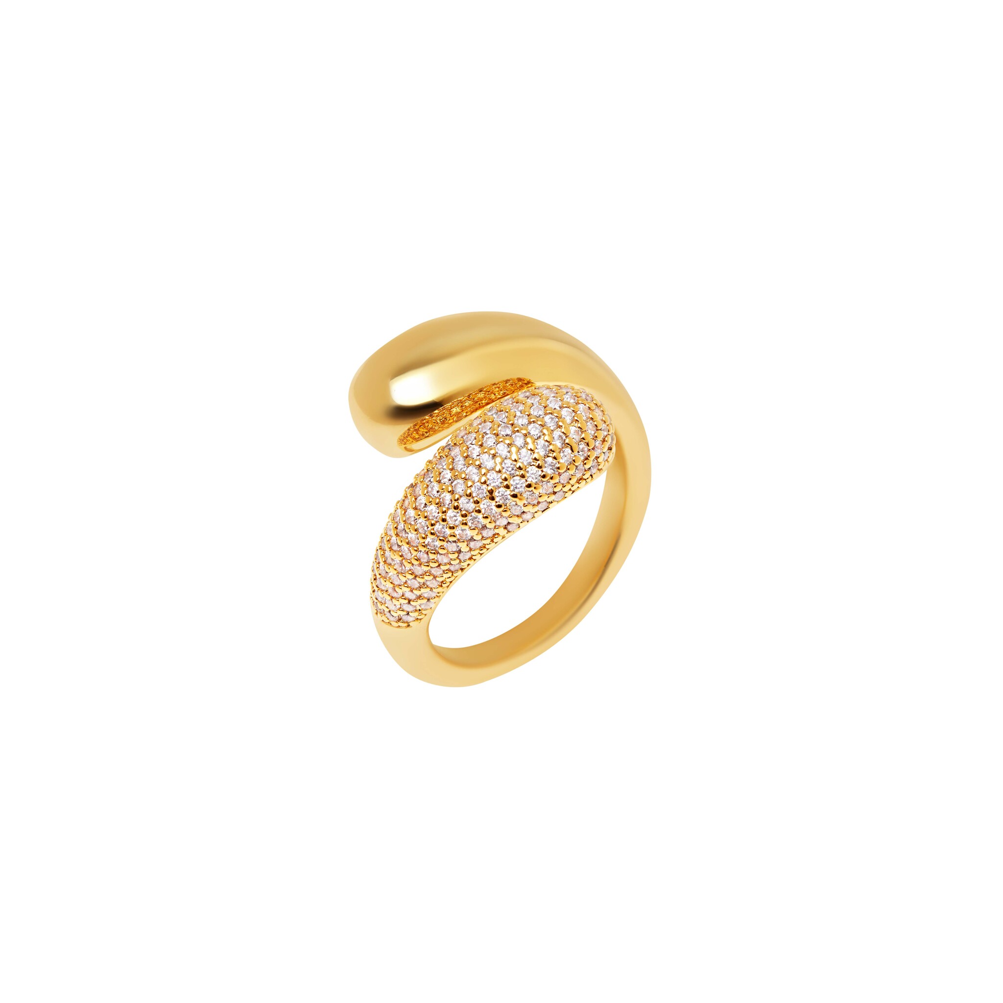 VIVA LA VIKA Кольцо Crystal Cuddling Ring – Gold viva la vika кольцо crystal cuddling ring – gold