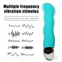 Вибратор Ripply голубой