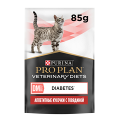 Pro Plan Veterinary Diets диетический корм для кошек при диабете (говядина) 85 гр