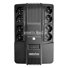 ИБП ИМПУЛЬС МАСТЕР 1000, 1000ВА/600Вт, LED, USB, RJ11/RJ45, SCHUKOx8