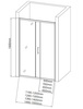 Aquanet SD-1100A SD-1100A Душ. Дверь 110*190, стекло 5 мм, прозр (273605)