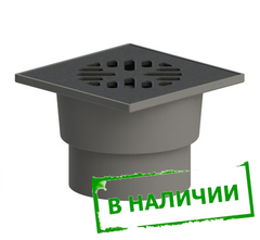 ТП-104.110-150VP(Hs+Ms) Трап вертикальный с комбинированным затвором со стальной решеткой и двойным затвором