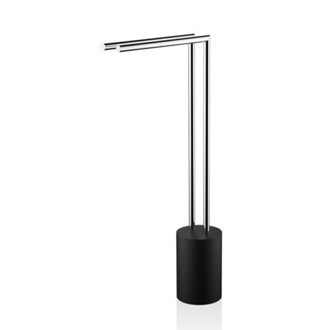 Decor Walther 0971764 Decor Walther Black Stone HT2 Полотенцедержатель 41xh81см, цвет: черный матовый / хром