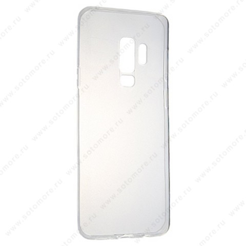 Накладка силиконовая ультра-тонкая для Samsung Galaxy S9 Plus прозрачная