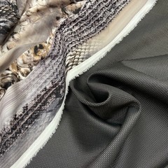 Ткань костюмно-плательная темно-коричневая  3374