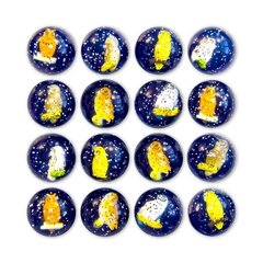 Мячи прыгуны 45 мм "Совы 3D" 20 шт.