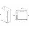 Abber Sonnenstrand AG04110BS-S75B Душевой уголок, 110x75x195, цвет: чёрный