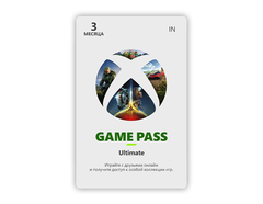 Карта оплаты Xbox Game Pass Ultimate на 3 месяца [Цифровая версия] (IN) (для ПК, цифровой код доступа)