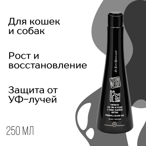 ISB Black Passion 02 Маска энергетическая и восстанавливающая с аргановым маслом 250мл