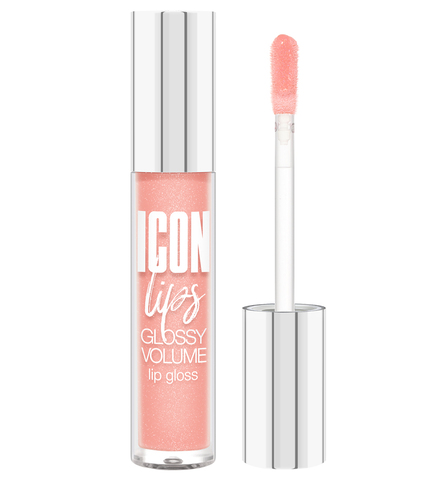 LuxVisage Блеск для губ с эффектом объема тон 502 ICON lips glossy volume Creamy Peach 3,4г